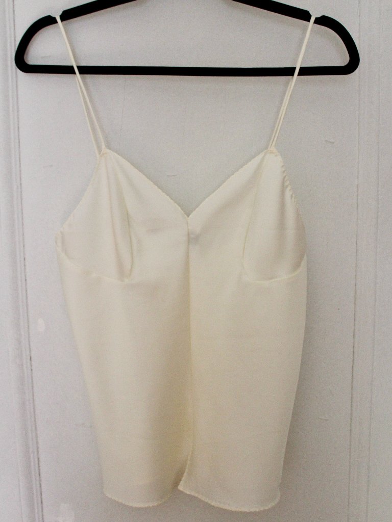 Rare Vintage 1970s Halston For Vassarette Cream Camisole